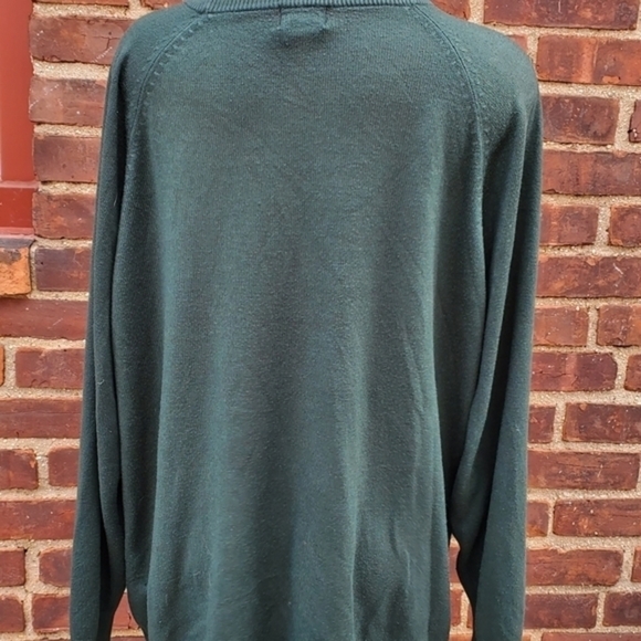 Moda International crewneck green‎ sweater L - Picture 5 of 11